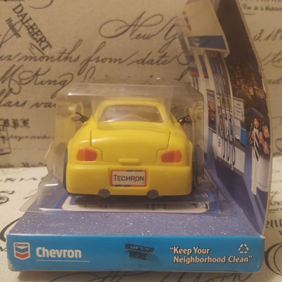 Yellow Chevron Cars Tina Turbo Toy Car 1998 - Picture 4 of 6